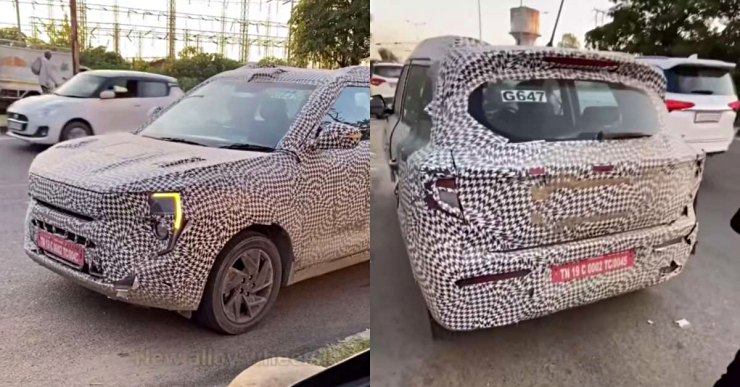 Mahindra XUV300 Facelift spied testing ahead of launch