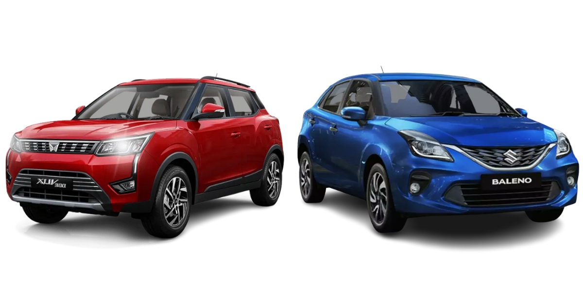 Maruti Suzuki Baleno vs Mahindra XUV300 Maruti Suzuki Baleno vs Mahindra XUV300