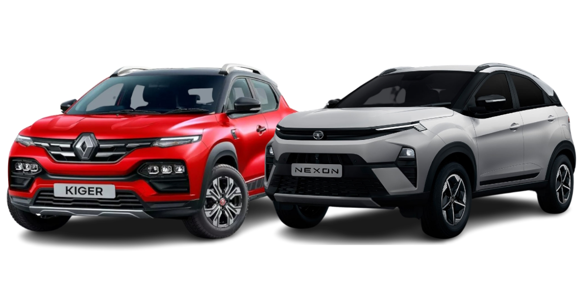 Renault Kiger vs 2023 Tata Nexon Renault Kiger vs 2023 Tata Nexon