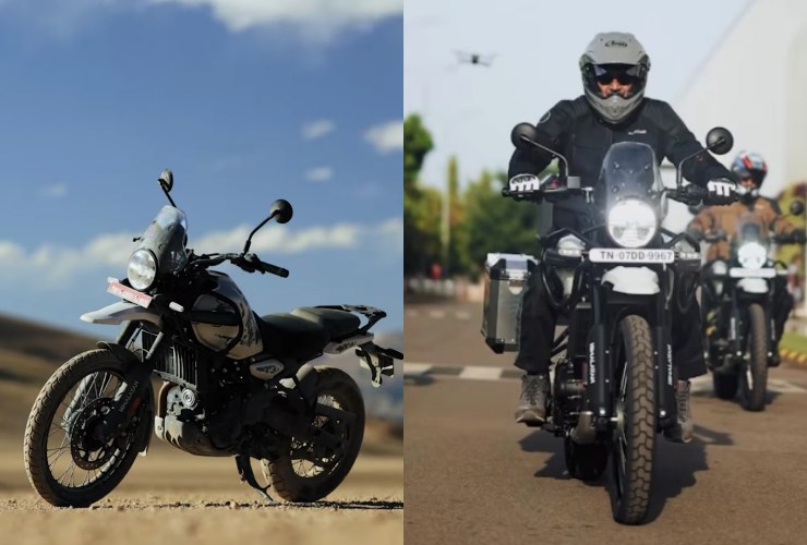 Royal Enfield Himalayan 450 finished in black and gold spotted testing [Video]