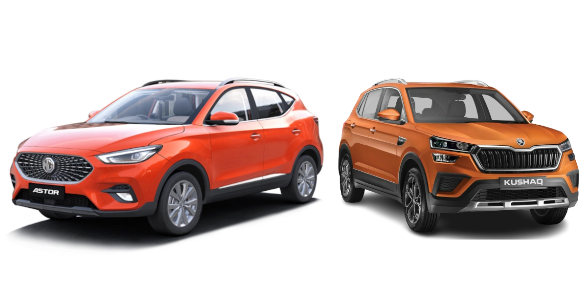 skoda kushaq vs mg astor a comparison of their variants priced rs 13 15 lakh for tech savvy gadget lovers skoda kushaq vs mg astor a comparison of their variants priced rs 13 15 lakh for tech savvy gadget lovers