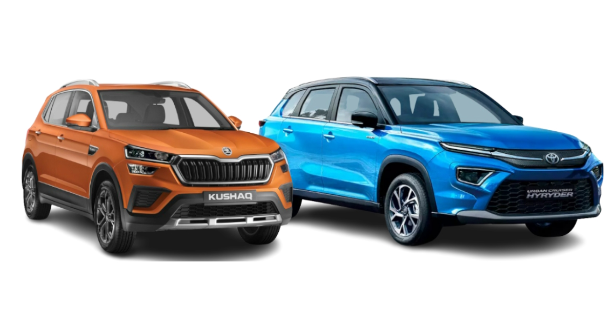 skoda kushaq vs toyota urban cruiser hyryder comparing their variants priced rs 12 15 lakh for budget conscious car buyers skoda kushaq vs toyota urban cruiser hyryder comparing their variants priced rs 12 15 lakh for budget conscious car buyers