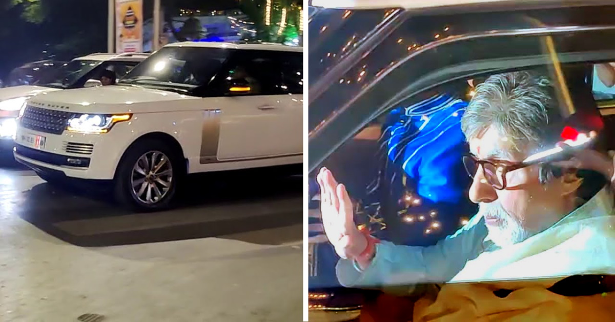 Amitabh Bachchan’s new Range Rover LWB worth Rs 3.5 crore seen at his Mumbai residence [Video]