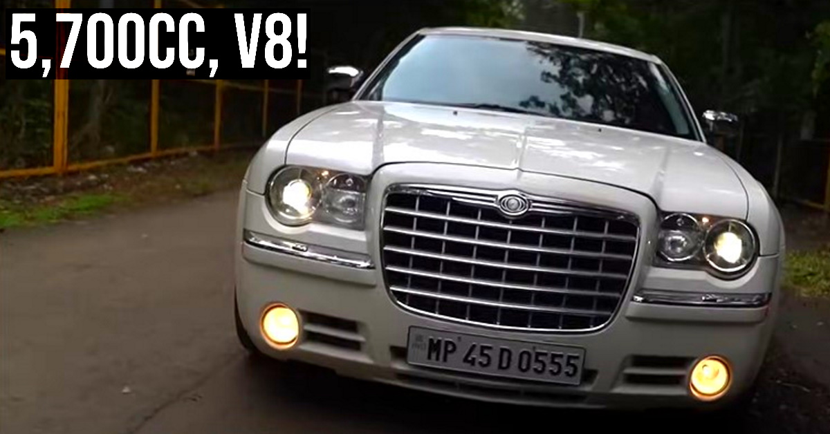 India's only Chrysler 300C American luxury sedan with a 5.7 liter Hemi V8  engine is up for sale [Video]