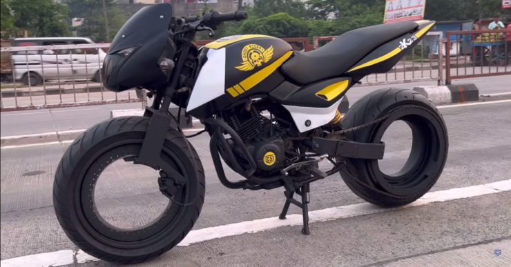 Pulsar with hubless wheels