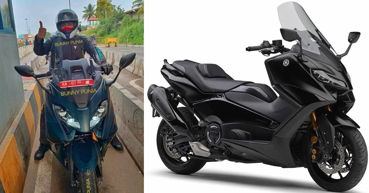 Yamaha T-Max 650cc maxi-scooter spied testing in India