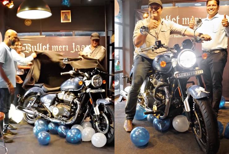 CID television show actor Dayanand Shetty buys a new Royal Enfield Super Meteor 650
