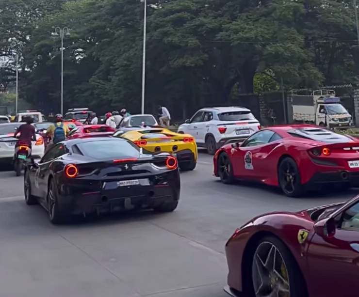 10 Ferraris get stuck in Bangalore traffic jam: Entrepreneur Ashneer Grover reacts [Video]