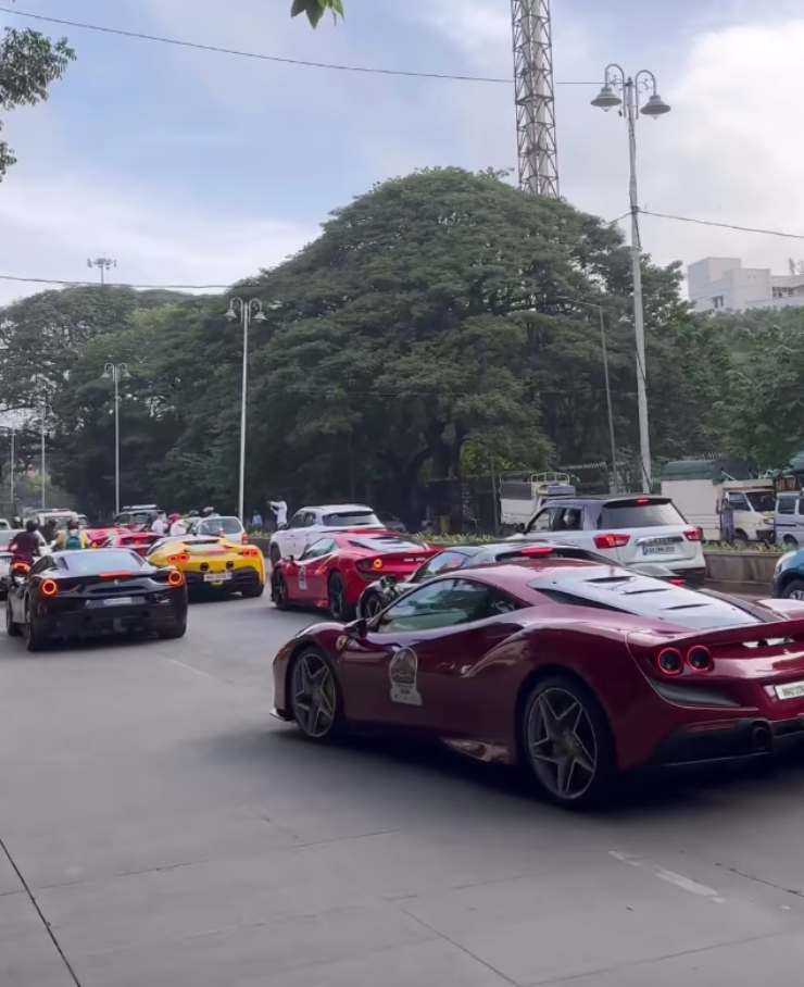 10 Ferraris get stuck in Bangalore traffic jam: Entrepreneur Ashneer Grover reacts [Video]