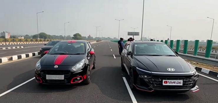 Tuned Fiat Abarth Punto vs 2023 Hyundai Verna 1.5 Turbo: Drag race [Video]