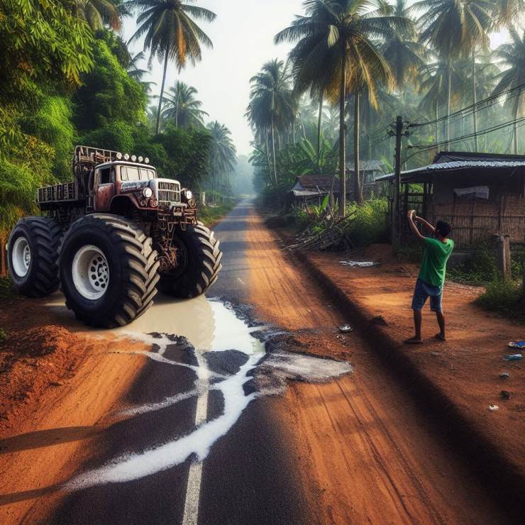 AI creates Indian road scenes with outlandish cars: Jet-Engine Maruti Swift to Tank Thar!