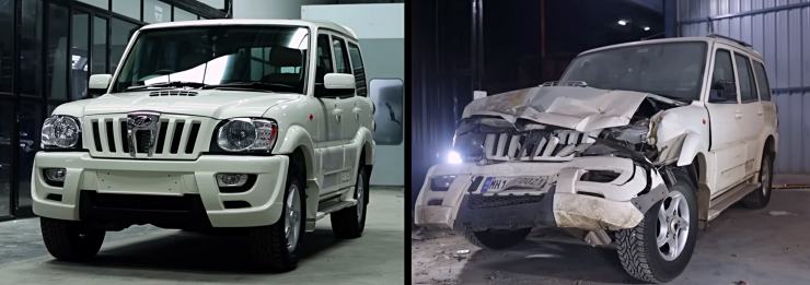 Crashed Mahindra Scorpio restored to brand new condition: This is how it’s done (Video)