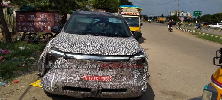 Mahindra XUV700-based XUV.e8 Electric SUV spotted testing again: New details revealed by spy shots