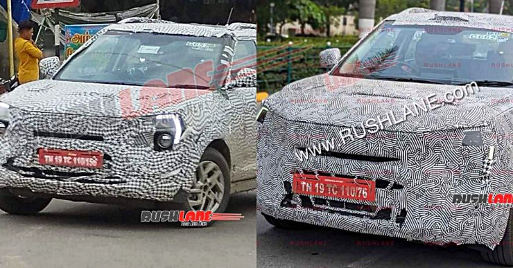 Upcoming Mahindra XUV300 facelift’s mid-spec variant spotted testing without ADAS