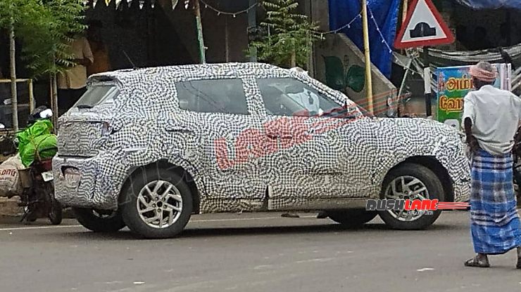 Upcoming Mahindra XUV300 facelift’s mid-spec variant spotted testing without ADAS