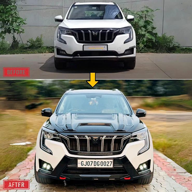 India’s most modified Mahindra XUV700: Gets custom bonnet, wheels and interior [Video]