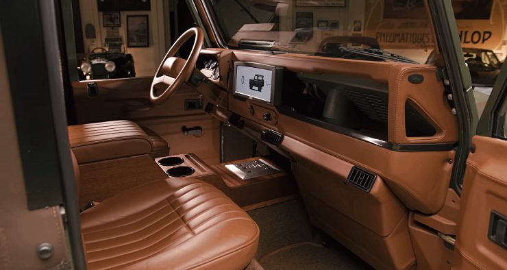 Jay Leno drives Vintage Defender powered by Tesla electric motor [Video]