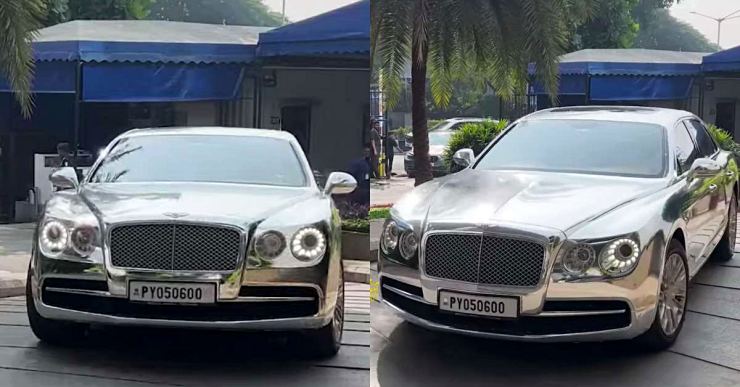 A closer look at Bollywood diva Shilpa Shetty’s chrome wrapped Bentley [Video]