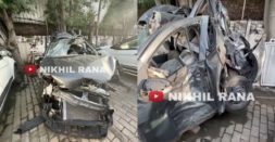 Tata Tiago crushed between 2 trucks: Both passengers miraculously survive [Video]