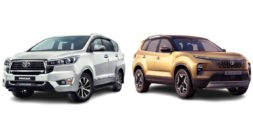 Toyota Innova Crysta vs Tata Safari 2023: Comparing Their Variants Priced Rs 25-27 Lakh for Performance Enthusiasts