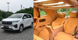 India's first Toyota Innova Hycross with recliner seats: Full custom interior [Video]
