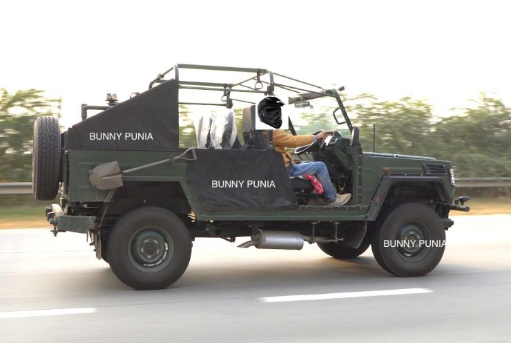 Army-spec Force Gurkha SUV open top version spotted testing 
