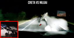 Hyundai Creta hits nilgai at high-speed; Keeps passengers safe [Video]