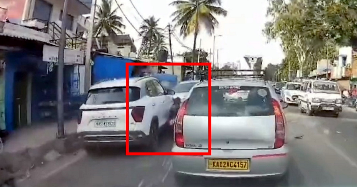 Hyundai Creta driver confuses brake with accelerator; Rams into bikers in Bengaluru [Video]
