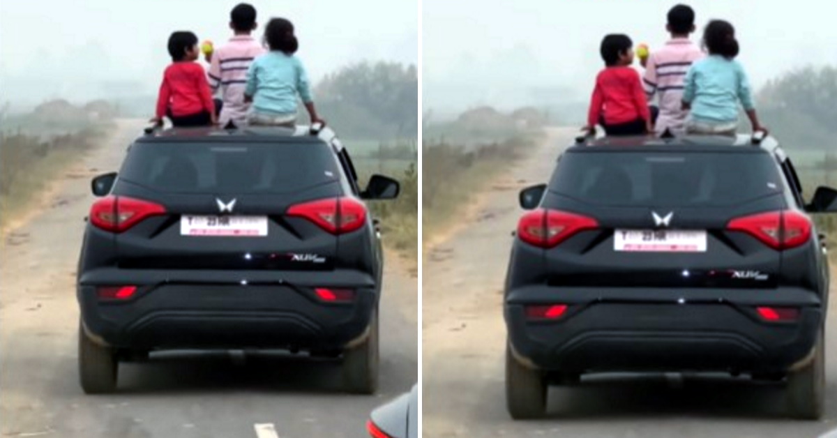 3 children hang out of Mahindra XUV300 sunroof to celebrate father’s new car [Video]