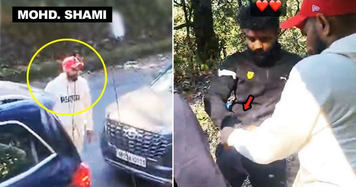 Mohammed Shami stops his Mercedes GLS and helps Ford EcoSport owner who crashed down a hillside [Video]