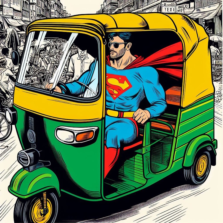 AI creates Indian road scenes with outlandish cars: Jet-Engine Maruti Swift to Tank Thar!