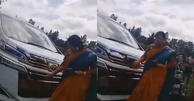 Former PM’s daughter-in-law asks biker ‘to die’ after he hits her 1.5 crore Toyota Vellfire [Video]