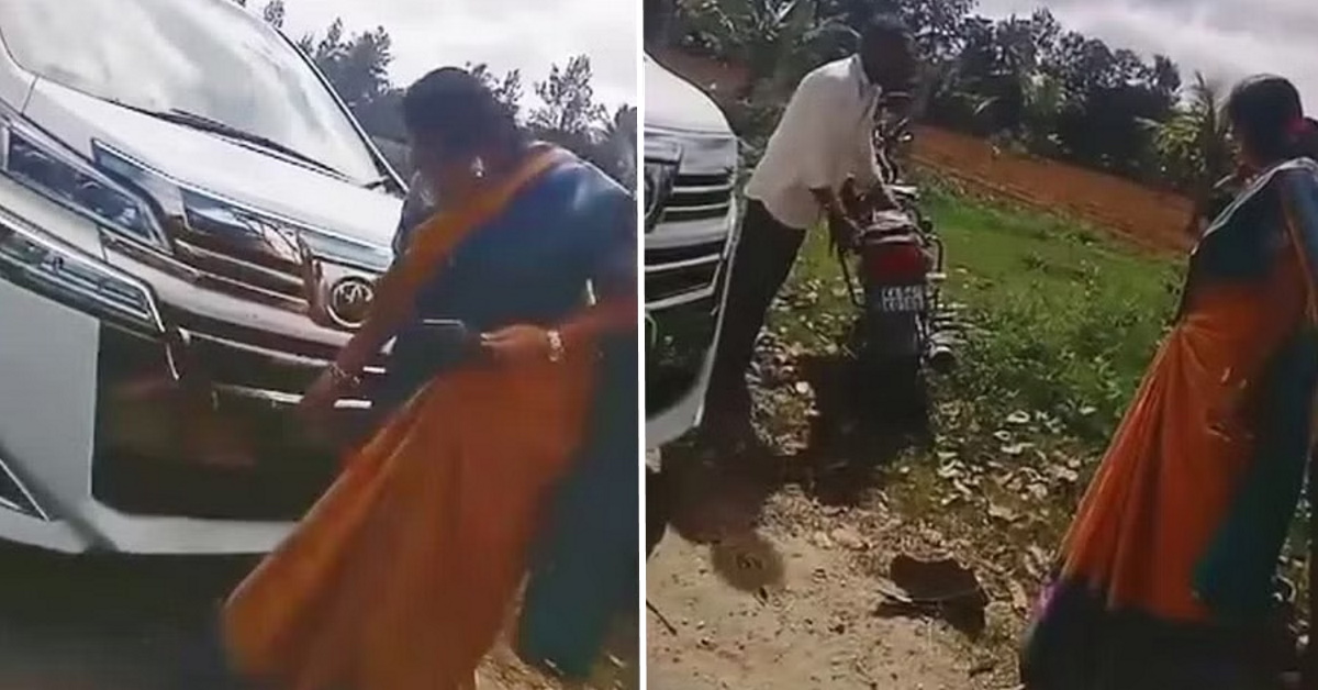 PM deve gowda's daughter-in-law vs biker