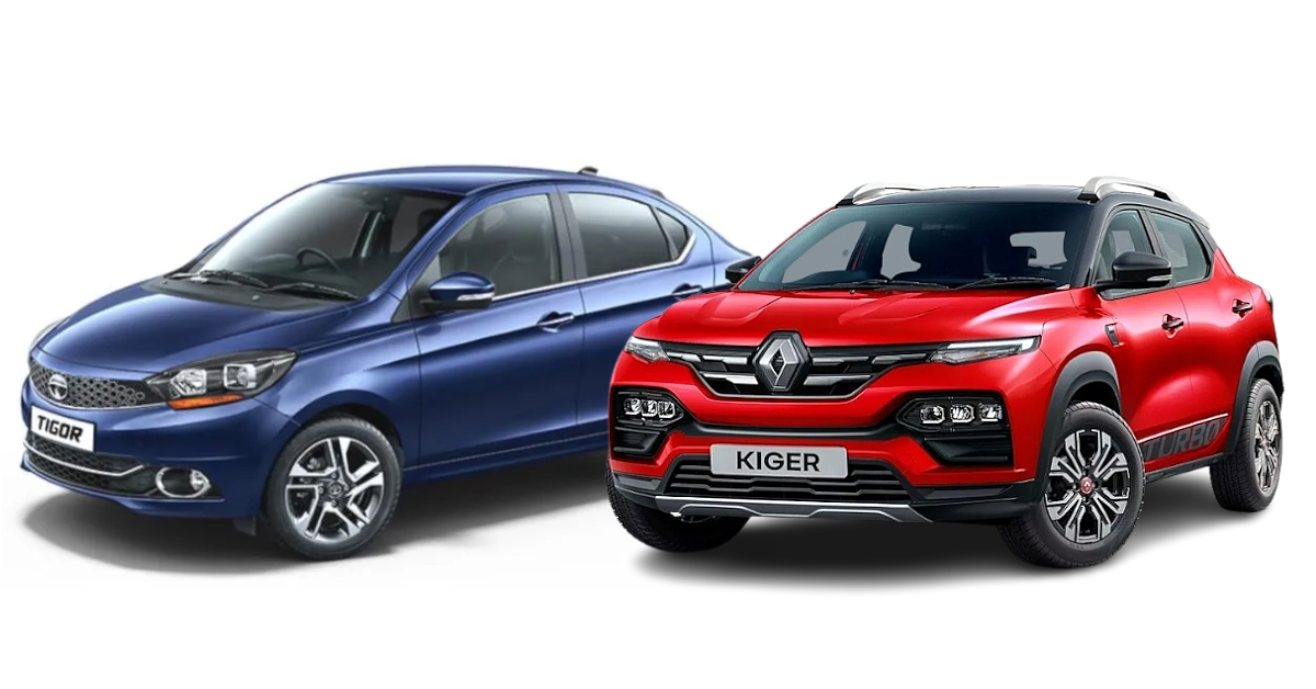 Renault Kiger vs Tata Tigor Renault Kiger vs Tata Tigor