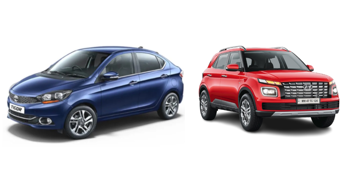 Tata Tigor vs Hyundai Venue Tata Tigor vs Hyundai Venue