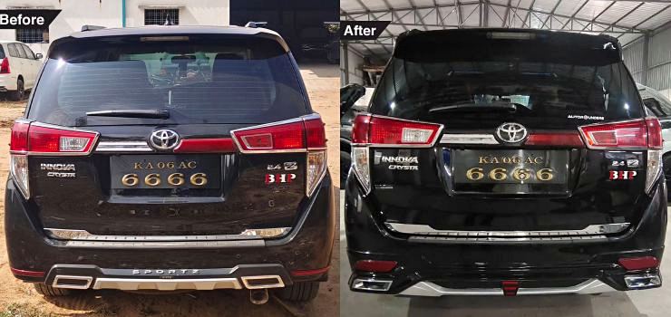 Toyota Innova Crysta modified with Alphard grille: Looks unique [Video]