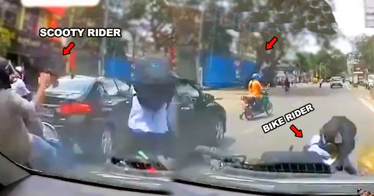 biker honda city crash featured