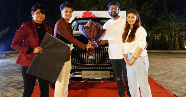 Jawan actress Nayanthara taking delivery of her 3 crore Maybach birthday gift: Video surfaces
