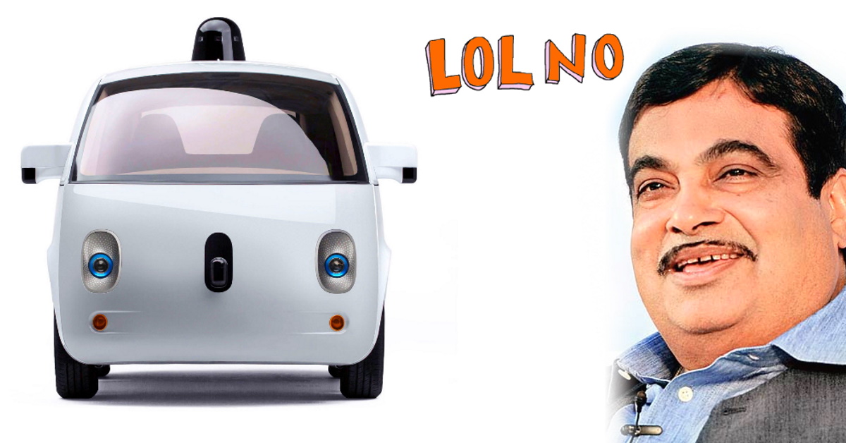 Driverless cars will never come to India: Nitin Gadkari
