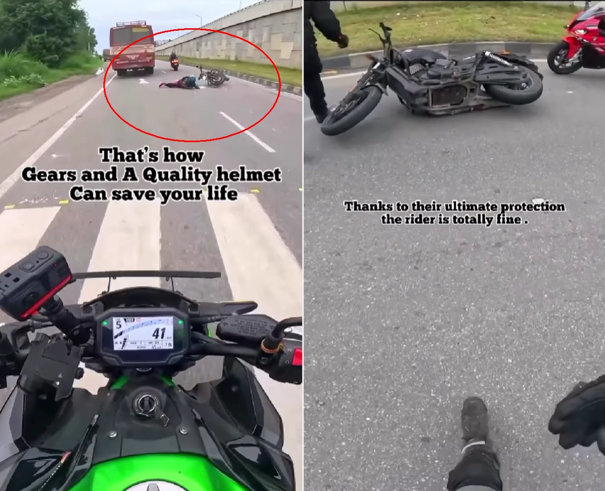Good quality riding gear saves motorcyclists’ lives: Live example