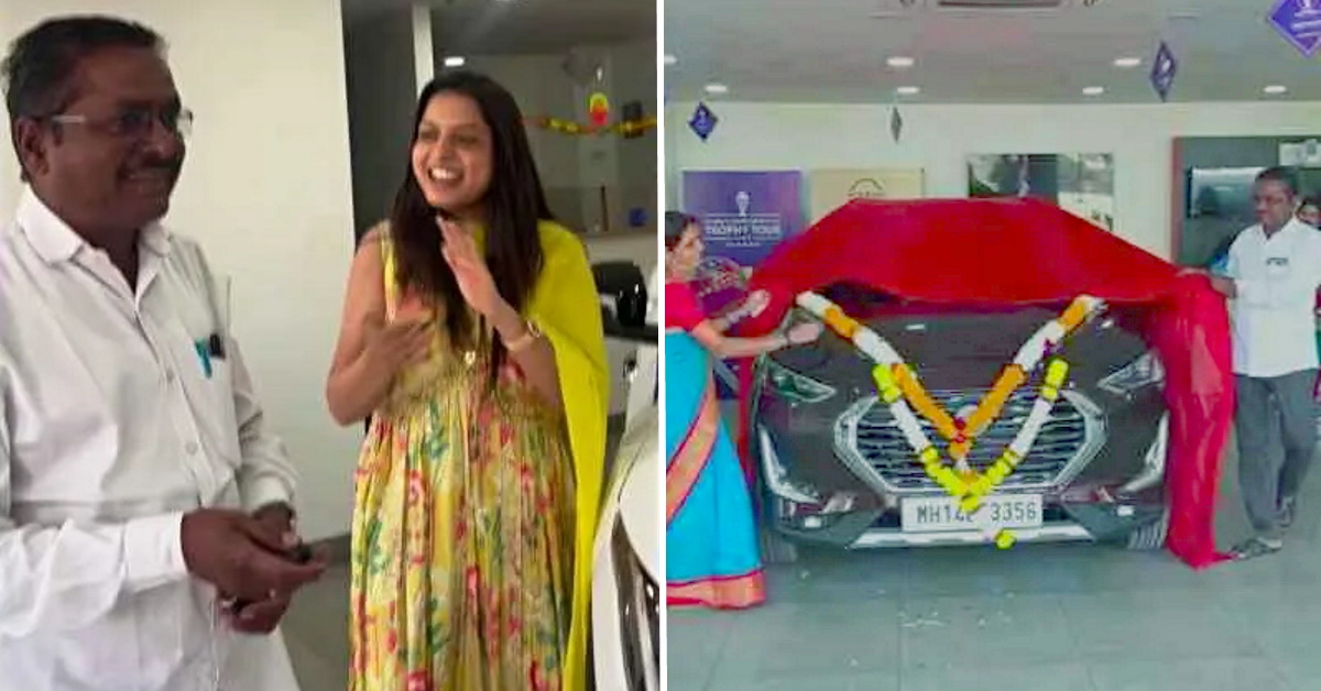 sisters surprise dad with nissan magnite suv gift