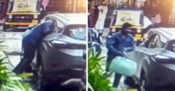 Thief effortlessly breaks Tata Harrier window and escapes with bag: Caught on CCTV