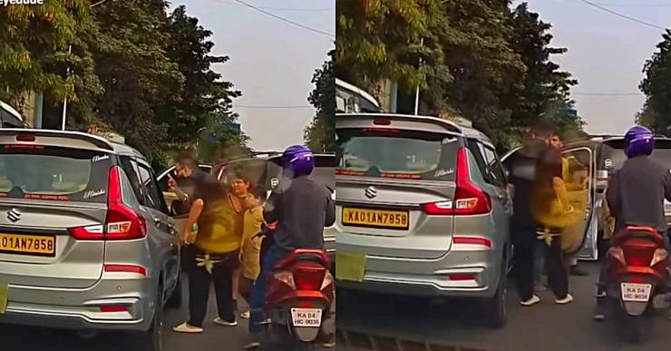 Toyota Fortuner Driver Beats Up Maruti Ertiga Taxi Driver In A Case Of Serious Road Rage [Video]