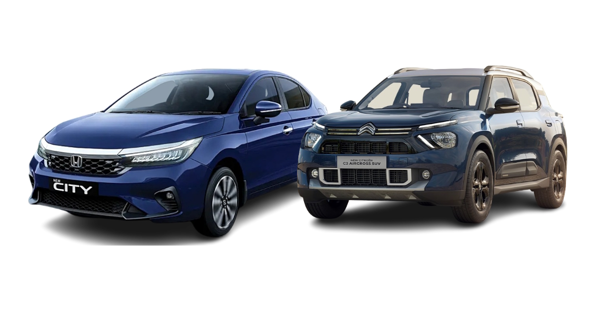 honda city vs citroen c3 aircross family car showdown india honda city vs citroen c3 aircross family car showdown india