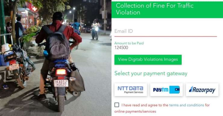 This Motorcycle In Bengaluru Has Pending Traffic Fines Of Rs 1,24,500: More Than The Value Of The Bike