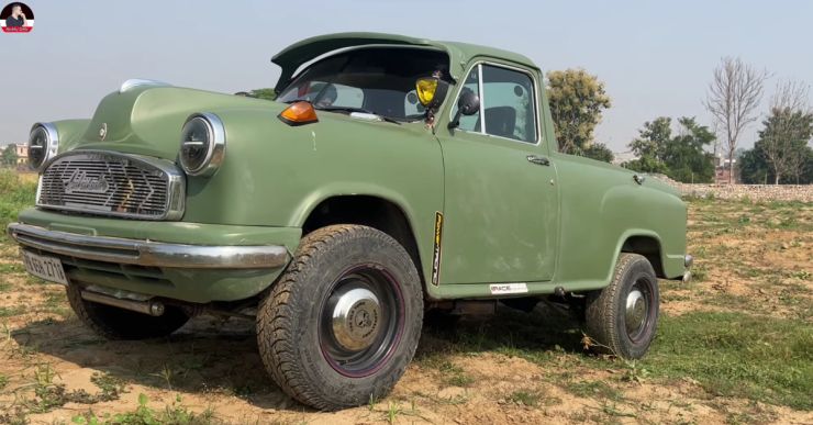 Hindustan Ambassador Converted Into A Pick Up Truck Looks Is Crazy Cool [Video]