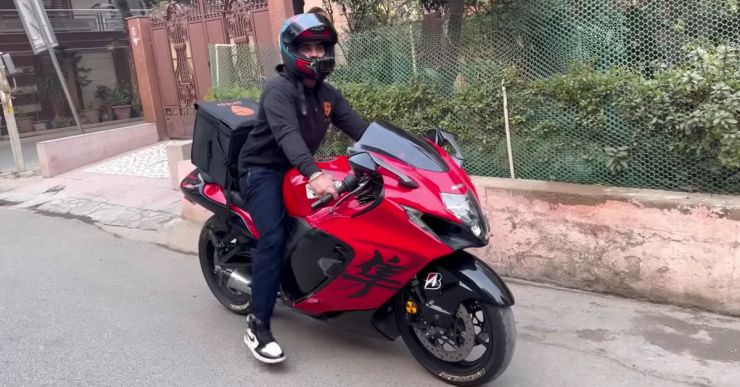 Suzuki Hayabusa Superbike Rider As Swiggy Delivery Boy Pranks Customer: Reaction Video