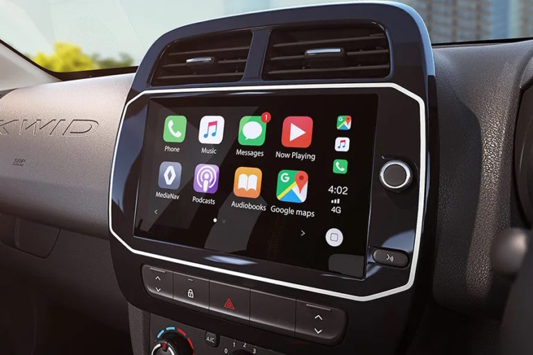 Renault KWID infotainment-system-main-menu
