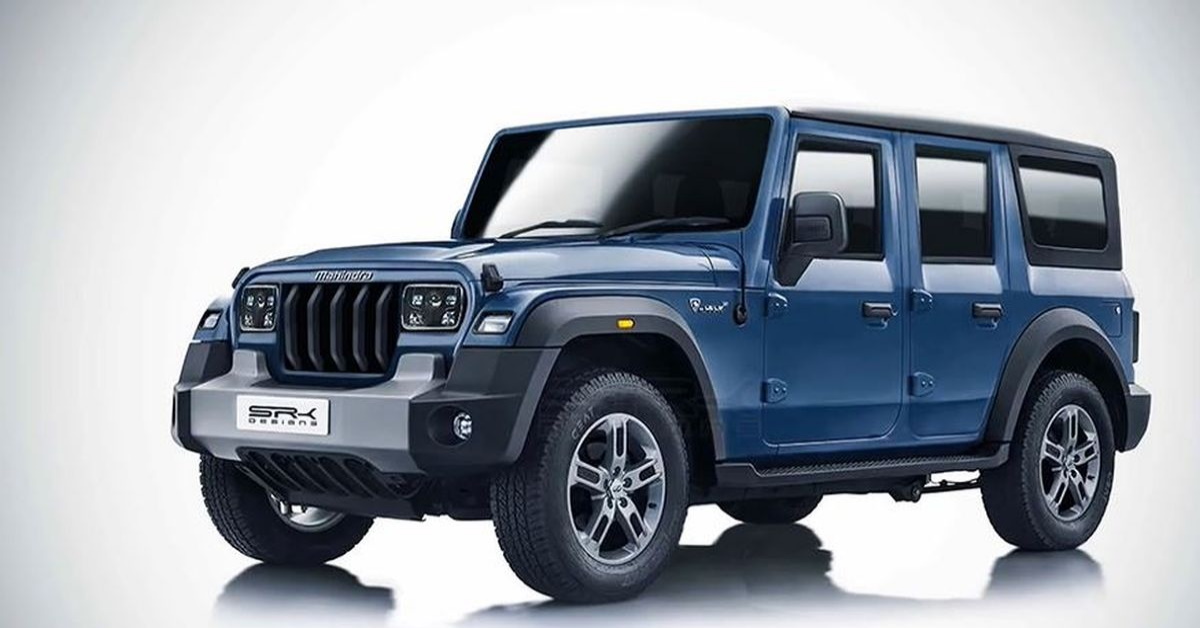 mahindra thar armada 5 door render