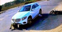 Couple miraculously get saved after getting ran over by Mercedes Benz GLC SUV [Video]